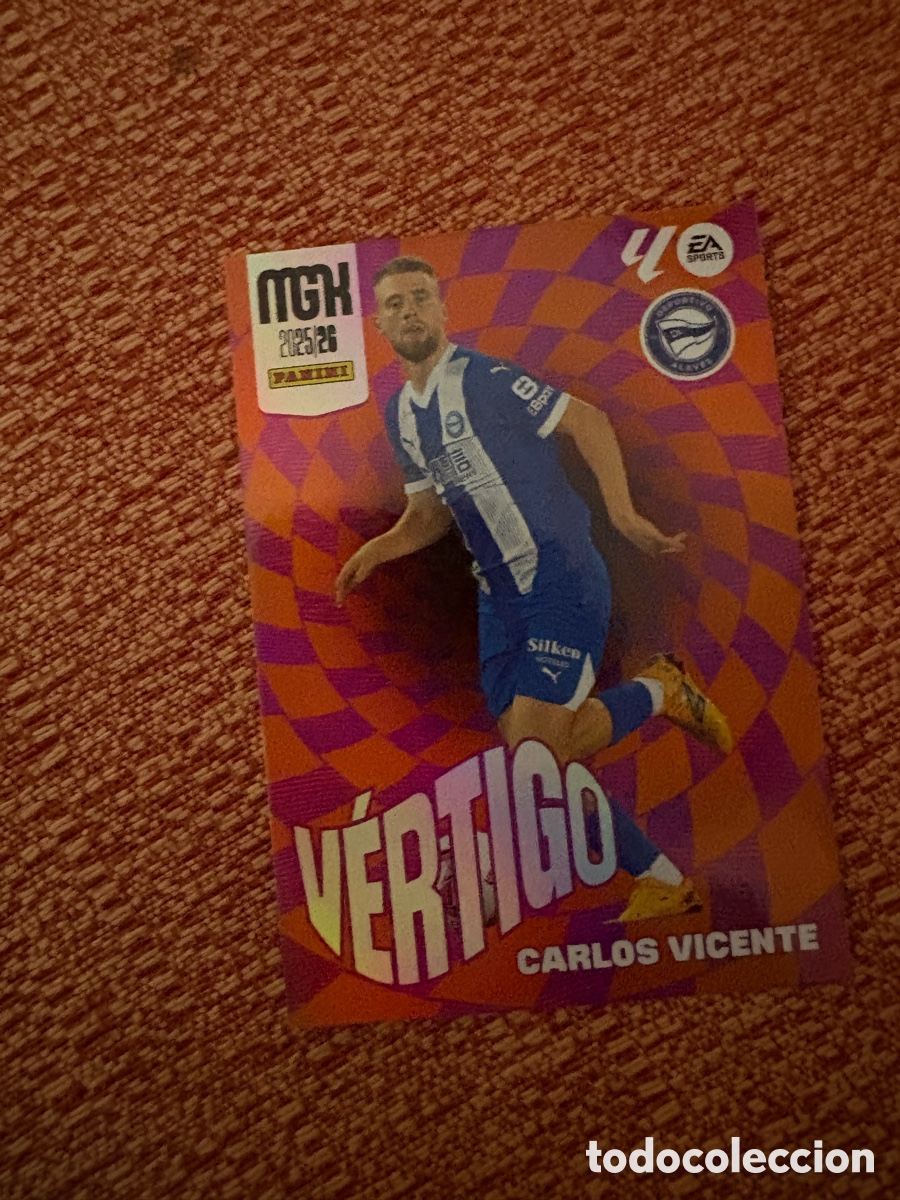 Cromos de f&uacute;tbol: N&ordm; 382 Carlos Vicente V&eacute;rtigo D Alav&eacute;s Megacracks 25 26