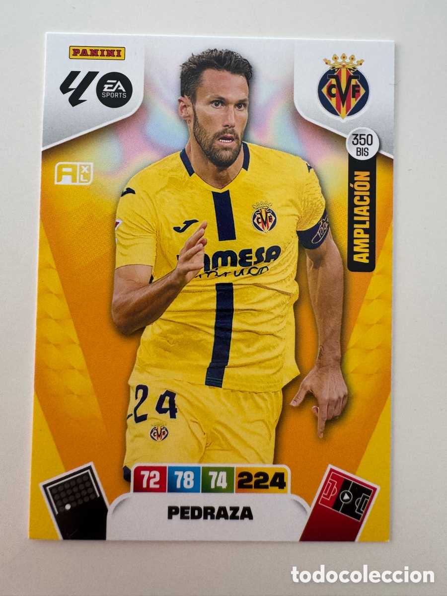Cromos de f&uacute;tbol: PANINI ADRENALYN XL LIGA 2025-2026 25-26 &ndash; Alfonso Pedraza Villarreal CF N&ordm; 350 BIS
