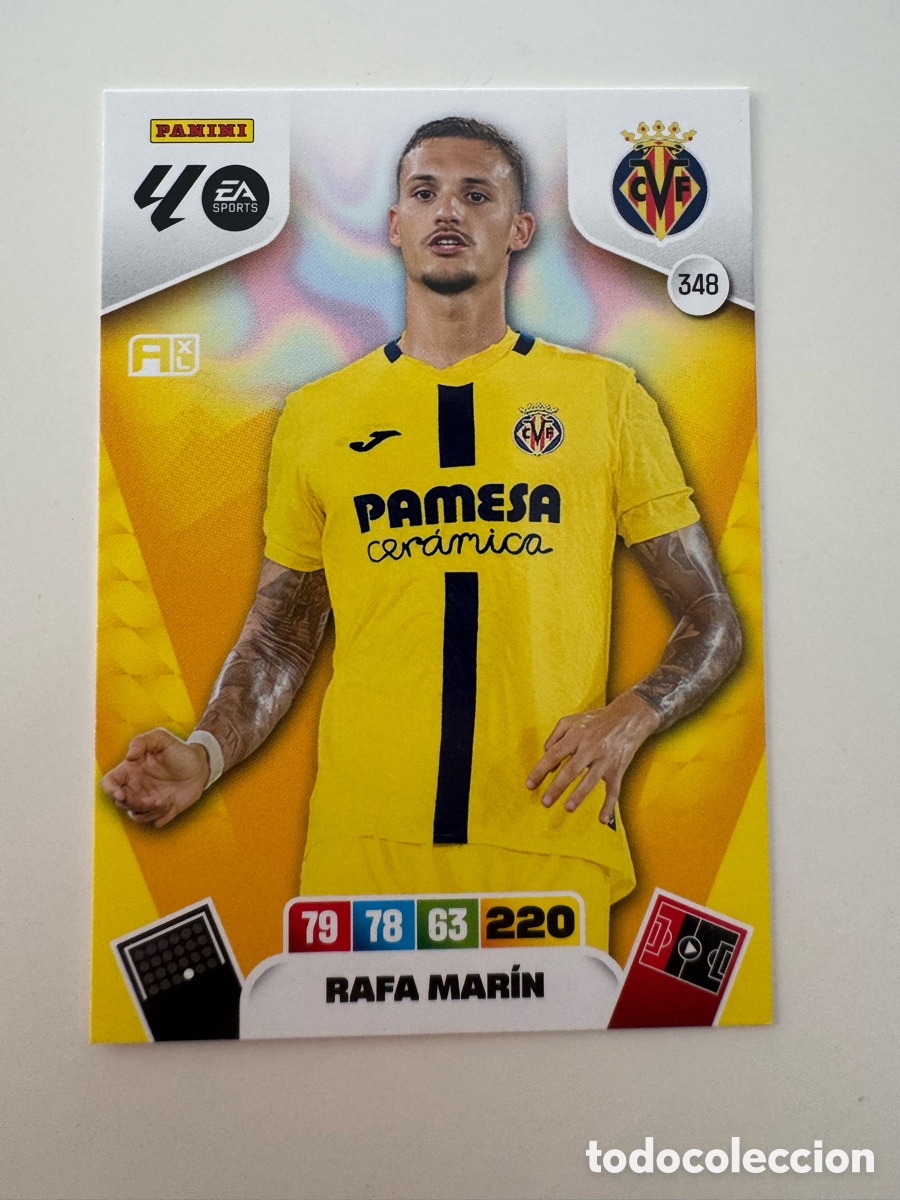 Cromos de f&uacute;tbol: PANINI ADRENALYN XL LIGA 2025-2026 25-26 &ndash; Rafa Mar&iacute;n Villarreal CF N&ordm; 348