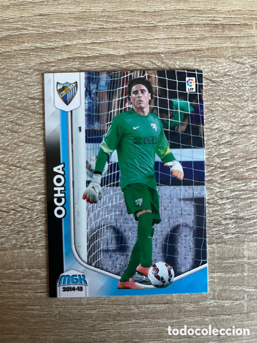 Cromos de f&uacute;tbol: 497 OCHOA NUEVO FICHAJE MEGACRACKS MGK 2014 2015 14 15 M&Aacute;LAGA