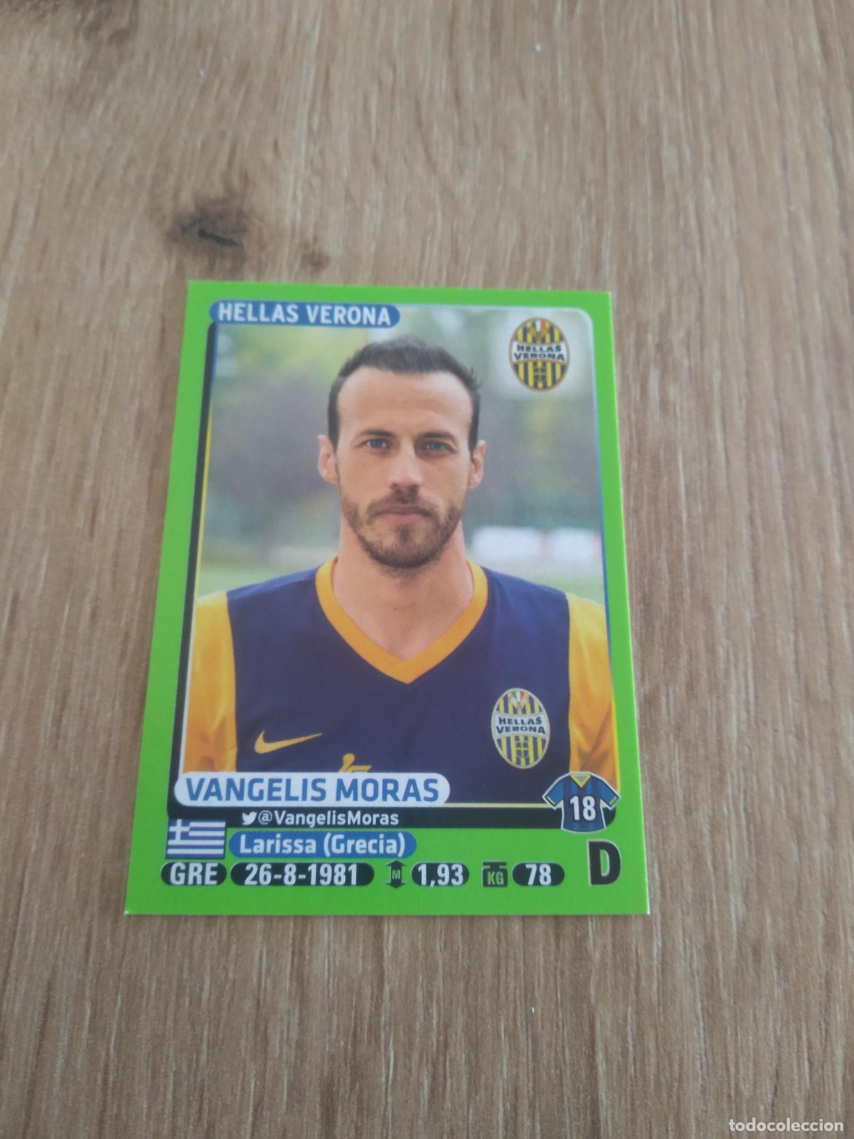 Cromos de f&uacute;tbol: 189 VANGELIS MORAS HELLAS VERONA CROMO FUTBOL PANINI LIGA ITALIA 14-15 CALCIATORI 2014-2015