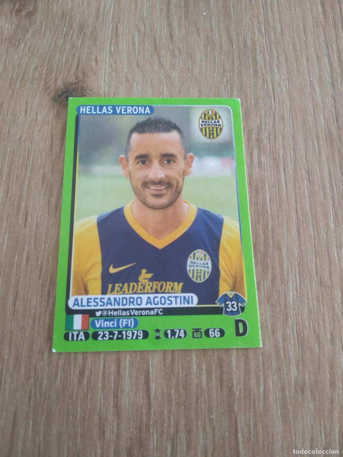 Cromos de f&uacute;tbol: 194 ALESSANDRO AGOSTINI HELLAS VERONA CROMO FUTBOL PANINI LIGA ITALIA 14-15 CALCIATORI 2014-2015