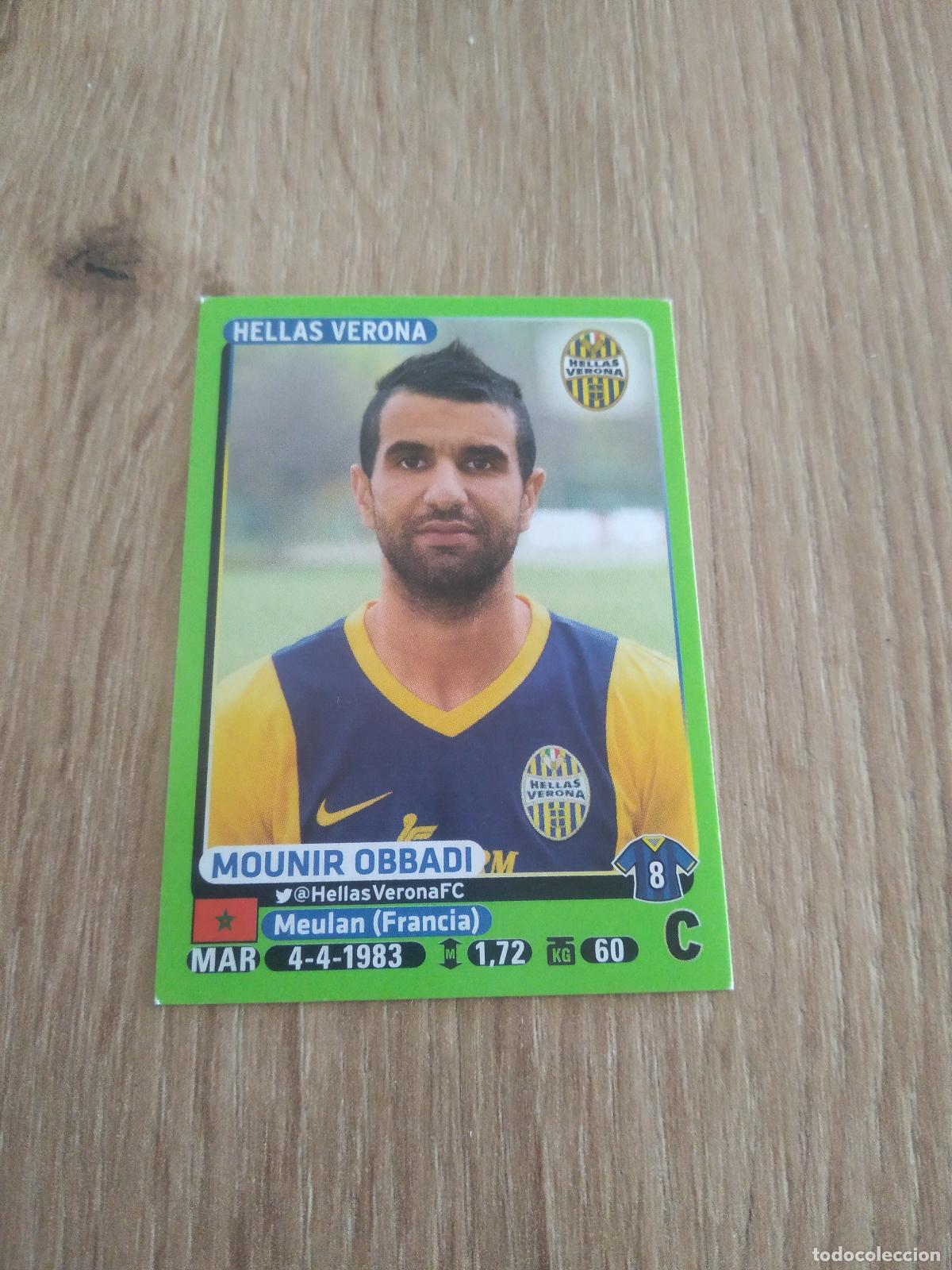 Cromos de f&uacute;tbol: 197 MOUNIR OBBADI HELLAS VERONA CROMO FUTBOL PANINI LIGA ITALIA 14-15 CALCIATORI 2014-2015