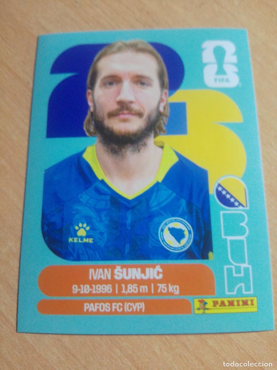 Cromos de f&uacute;tbol: &Scaron;UNJIĆ BOSNIA HERCEGOVINA BIH 11 MUNDIAL FIFA WORLD CUP 2026 26 PANINI STICKERS NUEVO