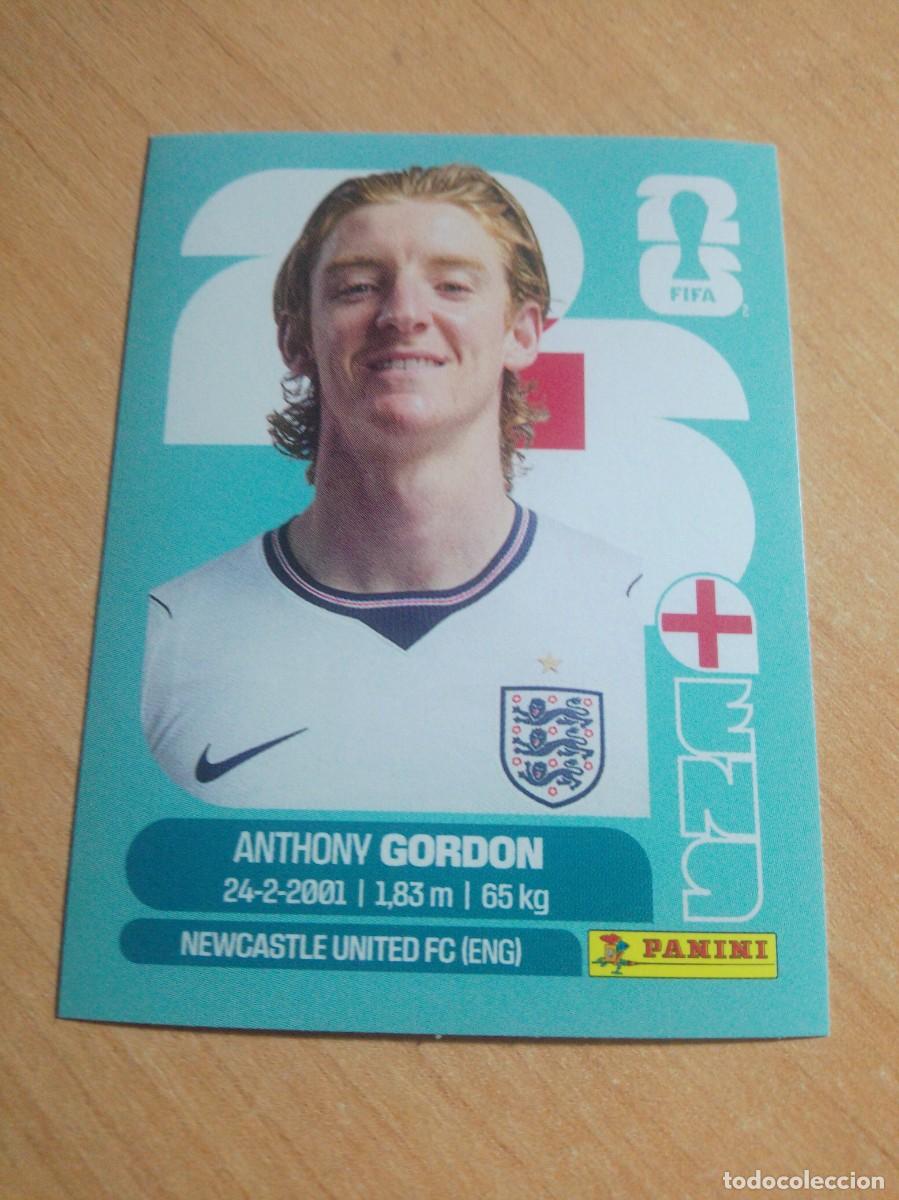 Cromos de f&uacute;tbol: GORDON INGLATERRA ENG 15 MUNDIAL FIFA WORLD CUP 2026 26 PANINI STICKERS NUEVO