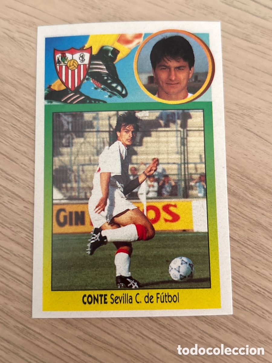 Cromos de f&uacute;tbol: CONTE SEVILLA BAJA LIGA ESTE 1993 1994 93 94 ADHESIVO NUNCA PEGADO SIN PEGAR