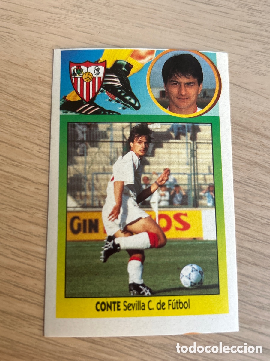 Cromos de f&uacute;tbol: CONTE SEVILLA BAJA LIGA ESTE 1993 1994 93 94 ADHESIVO NUNCA PEGADO SIN PEGAR