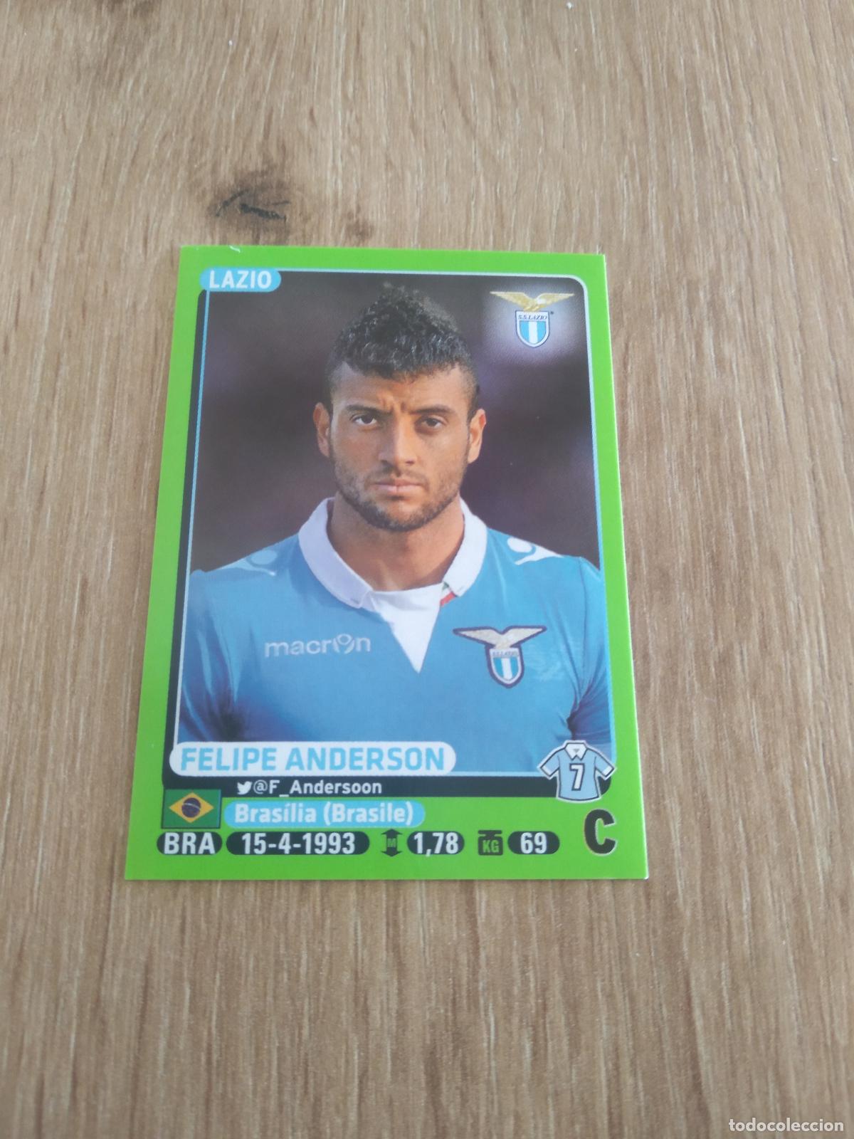 Cartes &agrave; collectionner de Football: 280 FELIPE ANDERSON LAZIO CROMO FUTBOL PANINI LIGA ITALIA 14-15 CALCIATORI 2014-2015