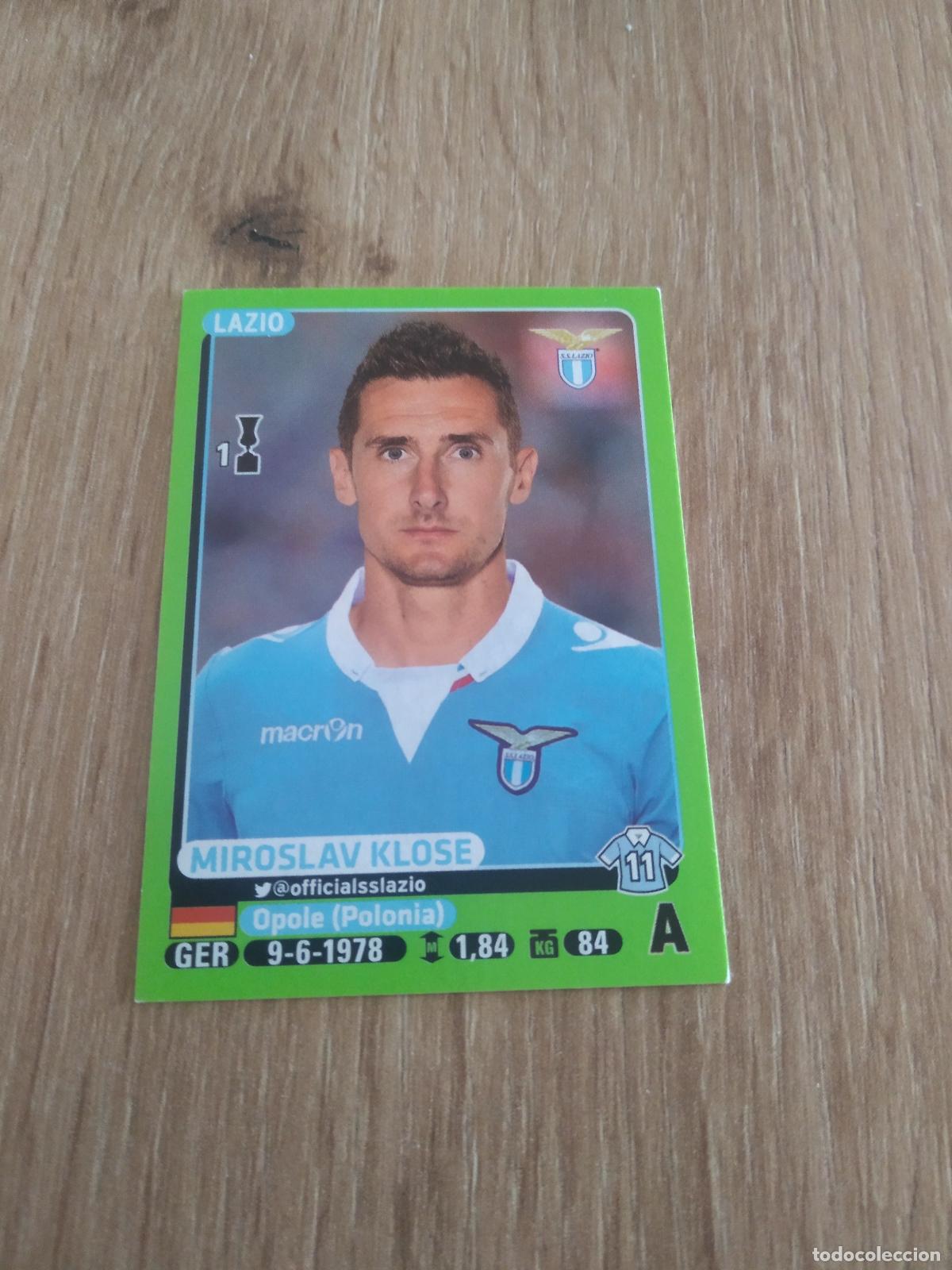 Cromos de Futebol: 284 MIROSLAV KLOSE LAZIO CROMO FUTBOL PANINI LIGA ITALIA 14-15 CALCIATORI 2014-2015