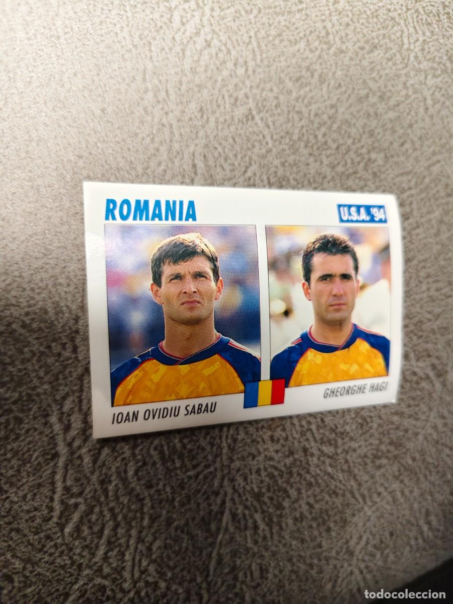 Cromos de Futebol: 63 SERVICE LINE MUNDIAL USA 94 IOAN OVIDIU SABAU GHEORGHE HAGI RUMANIA 1994 WORLD CUP SL ITALY AAC