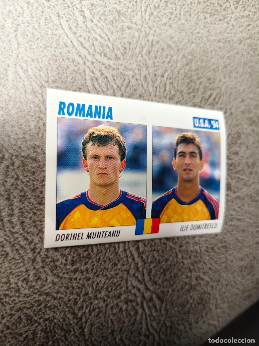 Cromos de f&uacute;tbol: 64 SERVICE LINE MUNDIAL USA 94 DORINEL MUNTEANU ILIE DUMITRESCU RUMANIA 1994 WORLD CUP SL ITALY AAC