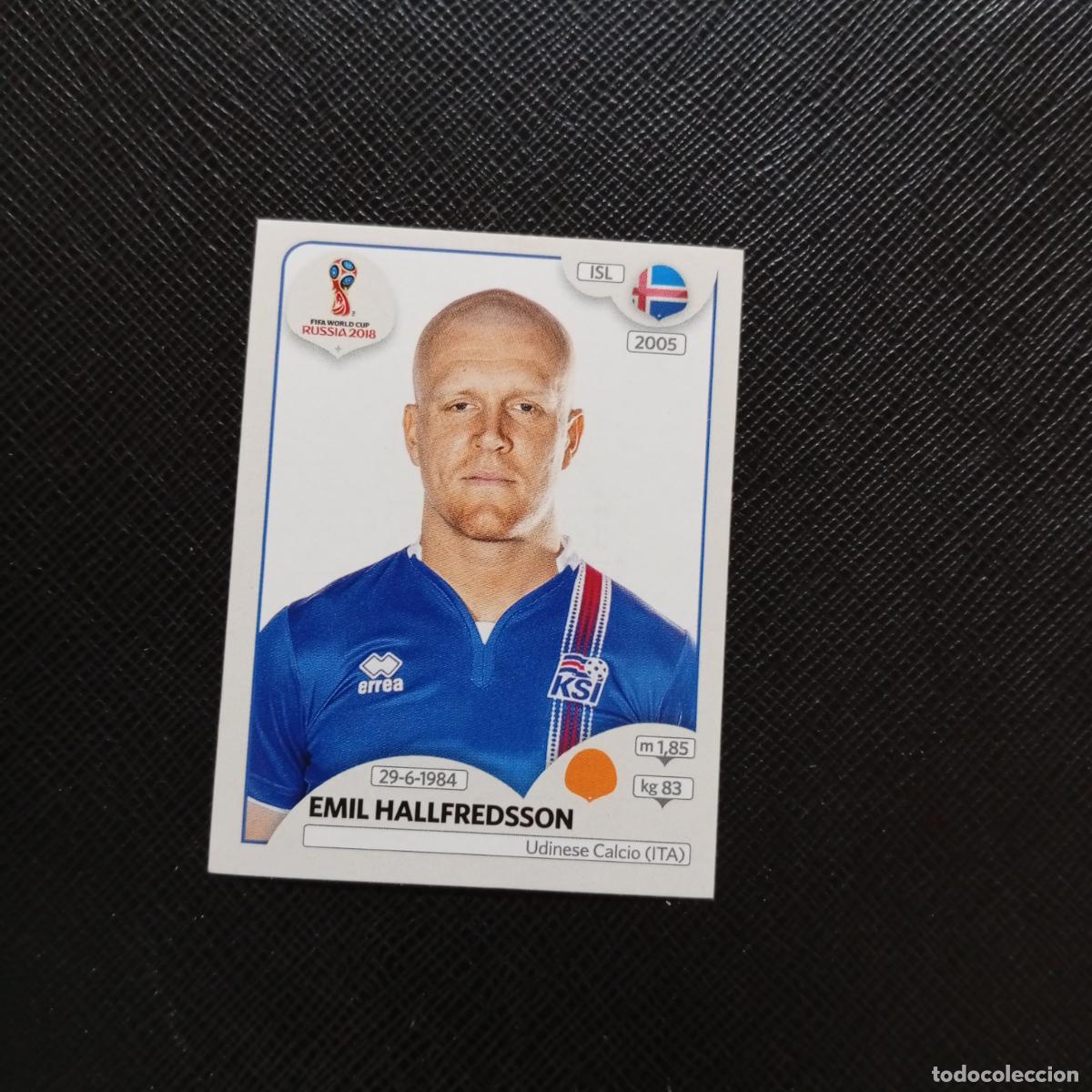 Football Stickers: 303 EMIL HALLFREDSSON ISLANDIA PANINI MUNDIAL RUSIA 2018 CROMO FUTBOL 18 - SIN PEGAR - CJ2 ..