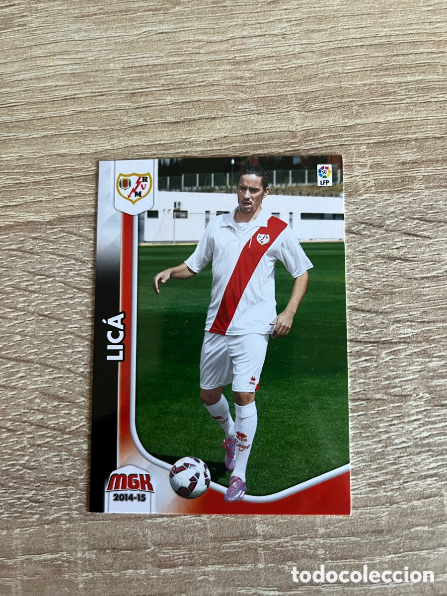 Football Stickers: 284 BIS LIC&Aacute; LICA NUEVA FICHA MEGACRACKS MGK 2014 2015 14 15 RAYO VALLECANO