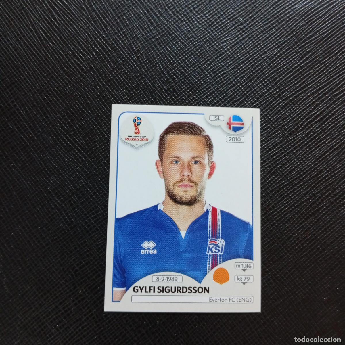 Football Stickers: 304 GYLFI SIGURDSSON ISLANDIA PANINI MUNDIAL RUSIA 2018 CROMO FUTBOL 18 - SIN PEGAR - CJ2 .