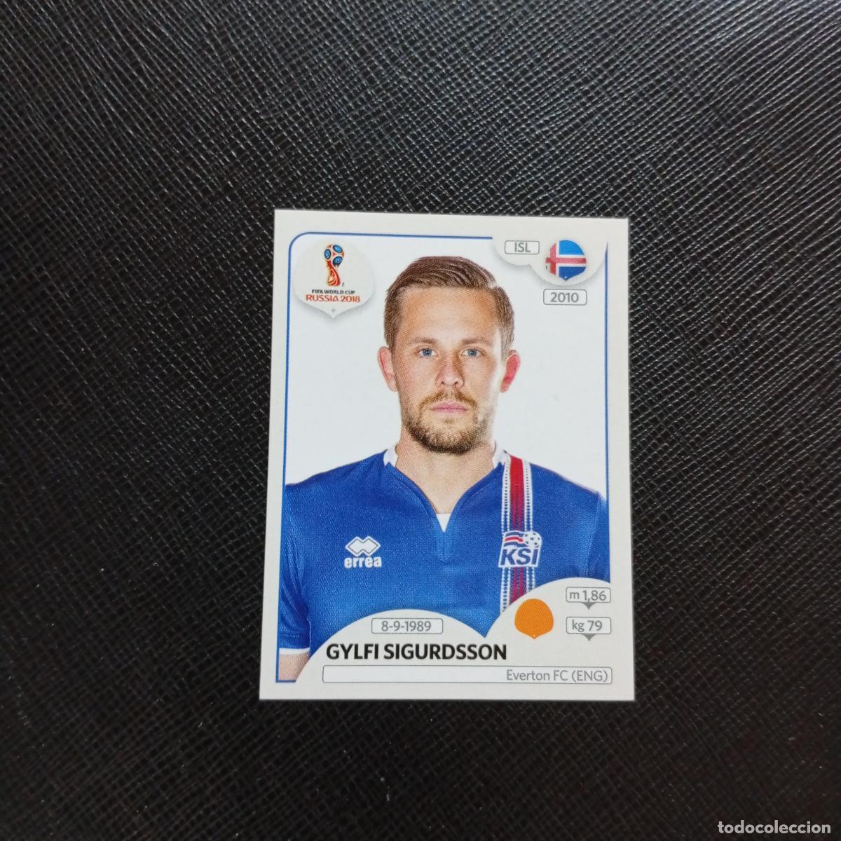 Football Stickers: 304 GYLFI SIGURDSSON ISLANDIA PANINI MUNDIAL RUSIA 2018 CROMO FUTBOL 18 - SIN PEGAR - CJ2 .