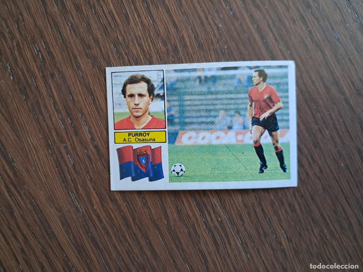 Cromos de Futebol: cromo de futbol, ediciones Este, liga 82-83, Purroy, &uacute;ltimos fichajes n&ordm; 28 bis. Osasuna, sin pegar.