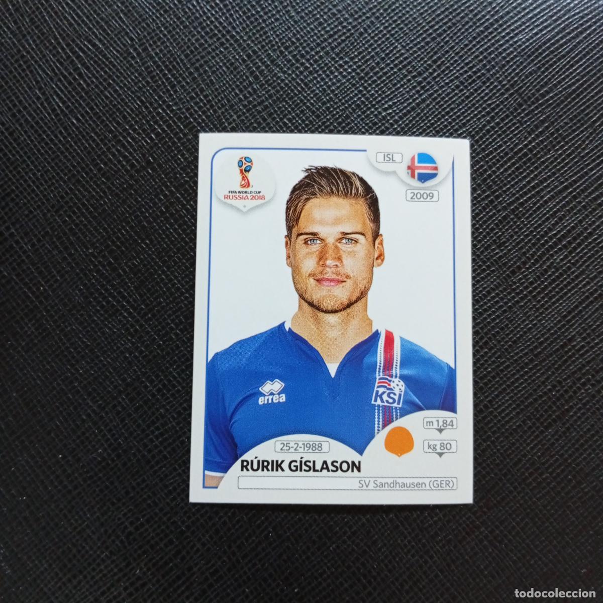 Cromos de f&uacute;tbol: 306 RURIK GISLASON ISLANDIA PANINI MUNDIAL RUSIA 2018 CROMO FUTBOL 18 - SIN PEGAR - CJ2