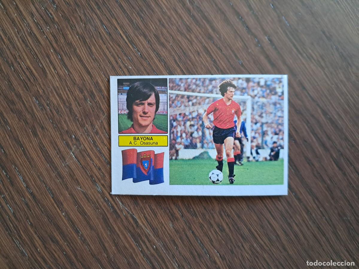 Cromos de Futebol: cromo de futbol, ediciones Este, liga 82-83, Bayona, A.C. Osasuna. sin pegar.