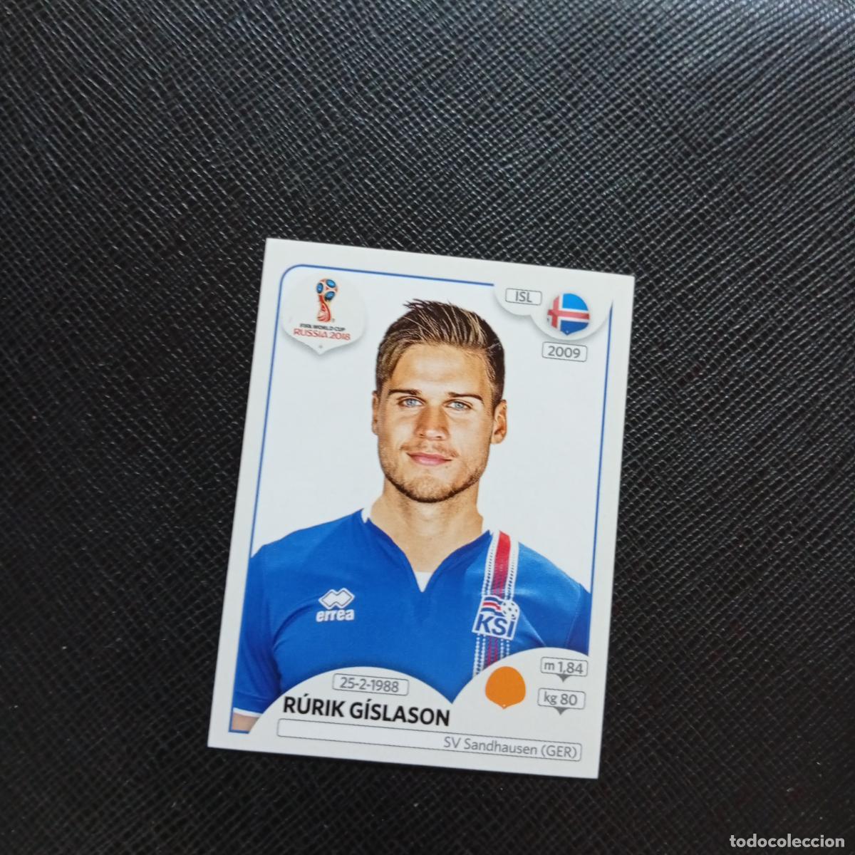 Cromos de f&uacute;tbol: 306 RURIK GISLASON ISLANDIA PANINI MUNDIAL RUSIA 2018 CROMO FUTBOL 18 - SIN PEGAR - CJ2