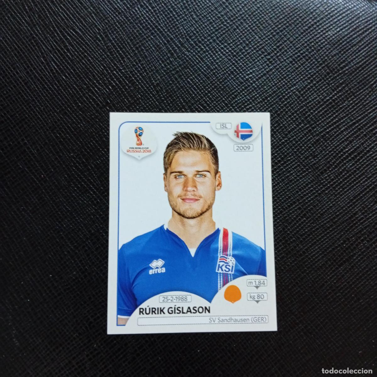 Cromos de f&uacute;tbol: 306 RURIK GISLASON ISLANDIA PANINI MUNDIAL RUSIA 2018 CROMO FUTBOL 18 - SIN PEGAR - CJ2