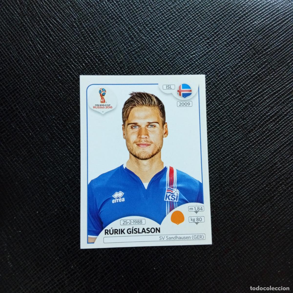 Cromos de f&uacute;tbol: 306 RURIK GISLASON ISLANDIA PANINI MUNDIAL RUSIA 2018 CROMO FUTBOL 18 - SIN PEGAR - CJ2 .