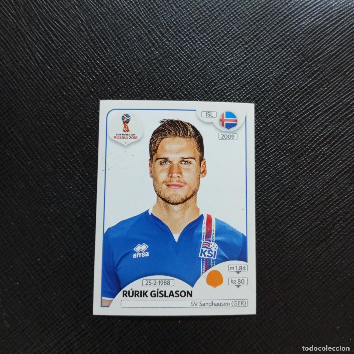 Cromos de f&uacute;tbol: 306 RURIK GISLASON ISLANDIA PANINI MUNDIAL RUSIA 2018 CROMO FUTBOL 18 - SIN PEGAR - CJ2 .