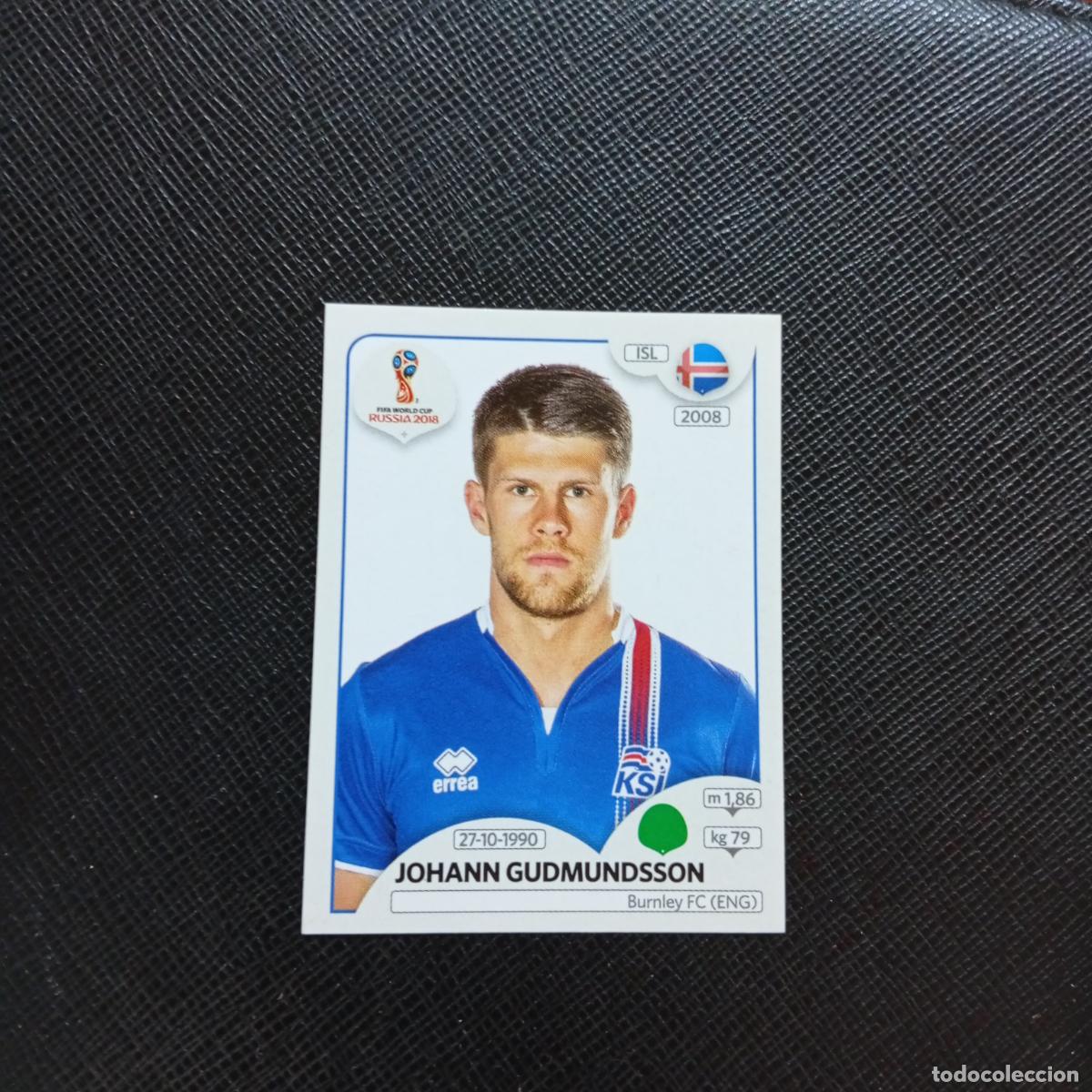 Cromos de f&uacute;tbol: 307 GUDMUNDSSON ISLANDIA PANINI MUNDIAL RUSIA 2018 CROMO FUTBOL 18 - SIN PEGAR - CJ2