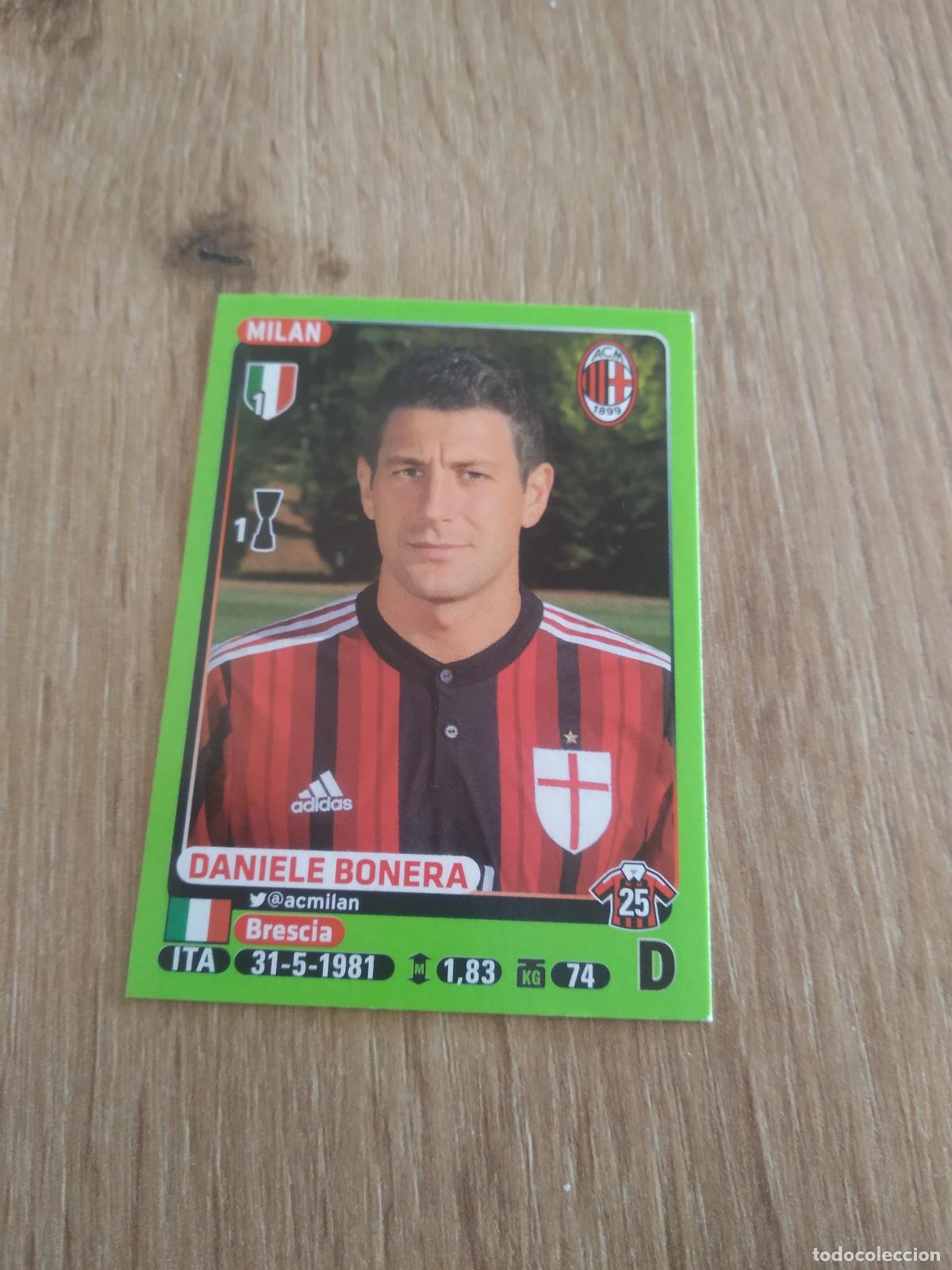 Cromos de f&uacute;tbol: 296 DANIELE BONERA AC MILAN CROMO FUTBOL PANINI LIGA ITALIA 14-15 CALCIATORI 2014-2015