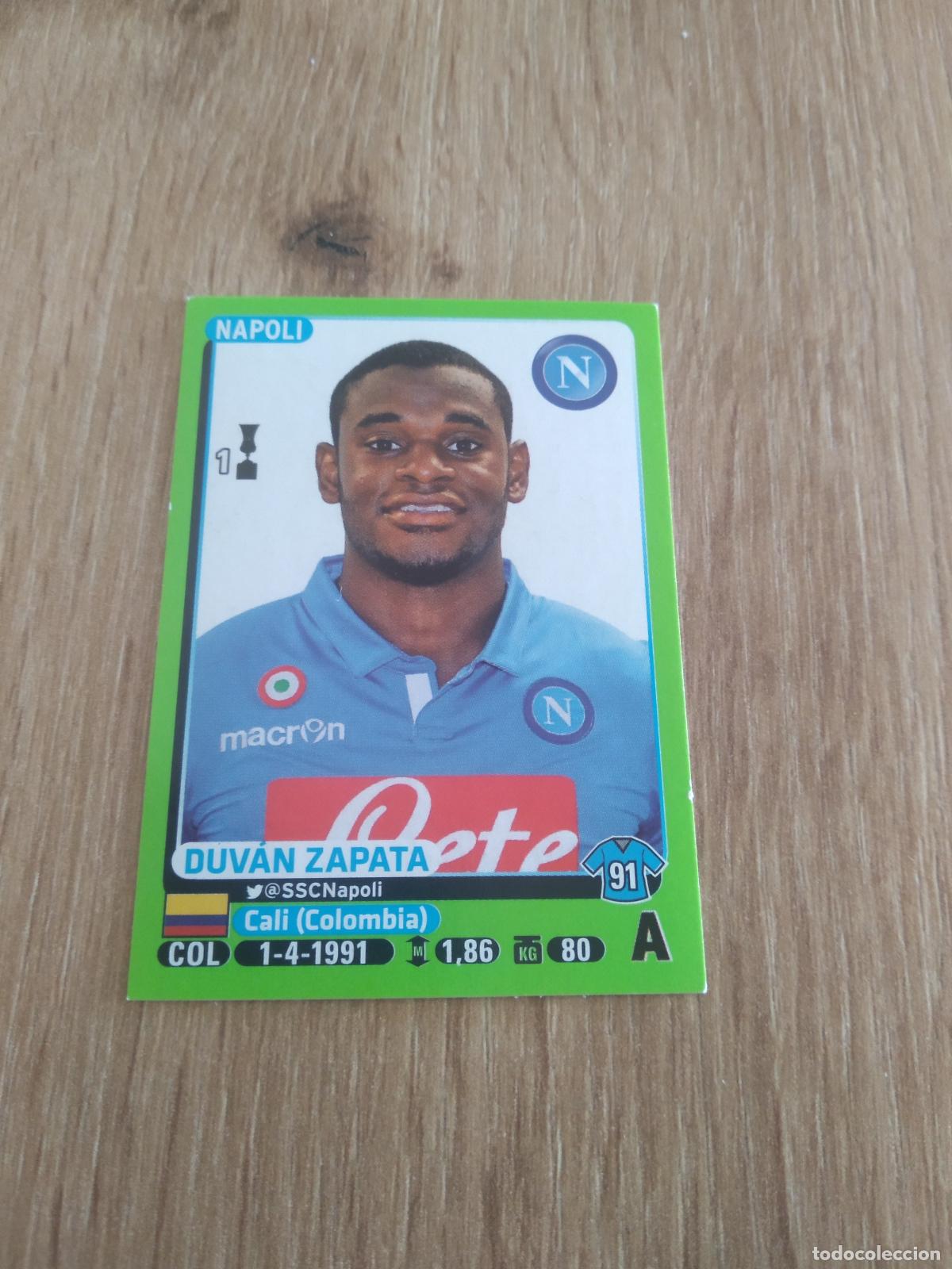 Cromos de f&uacute;tbol: 334 DUVAN ZAPATA NAPOLES NAPOLI CROMO FUTBOL PANINI LIGA ITALIA 14-15 CALCIATORI 2014-2015