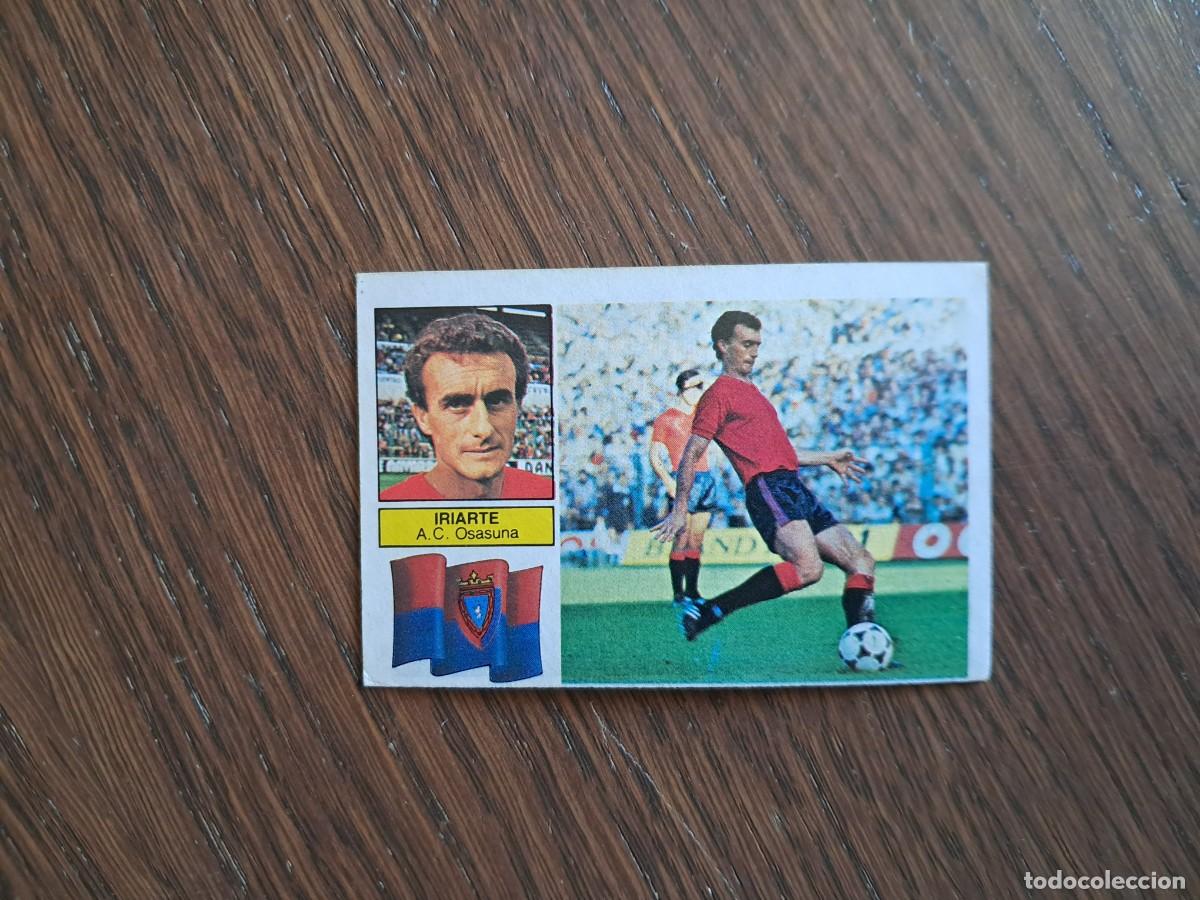 Cartes &agrave; collectionner de Football: cromo de futbol, ediciones Este, liga 82-83, Iriarte, A.C. Osasuna. sin pegar.