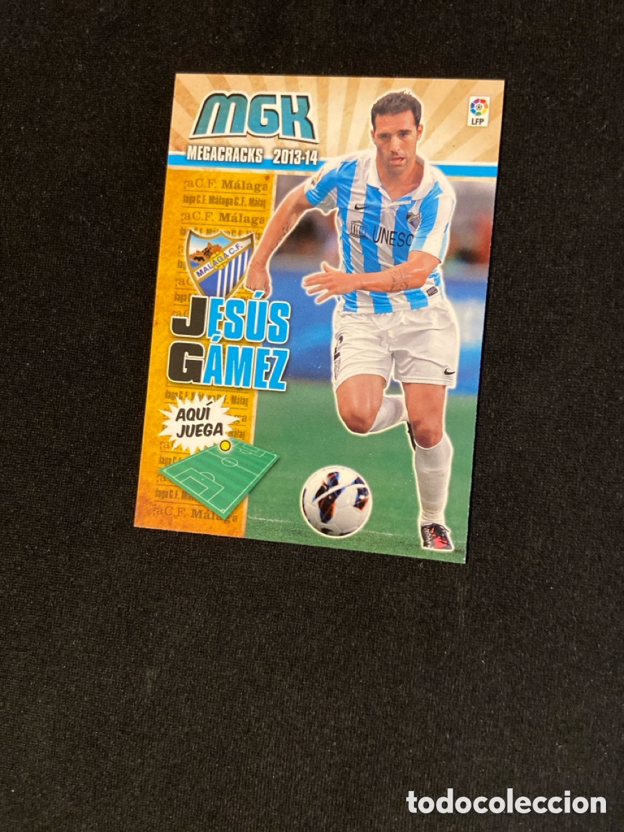 Figurine di Calcio: JESUS G&Aacute;MEZ 220 (M&Aacute;LAGA) PANINI