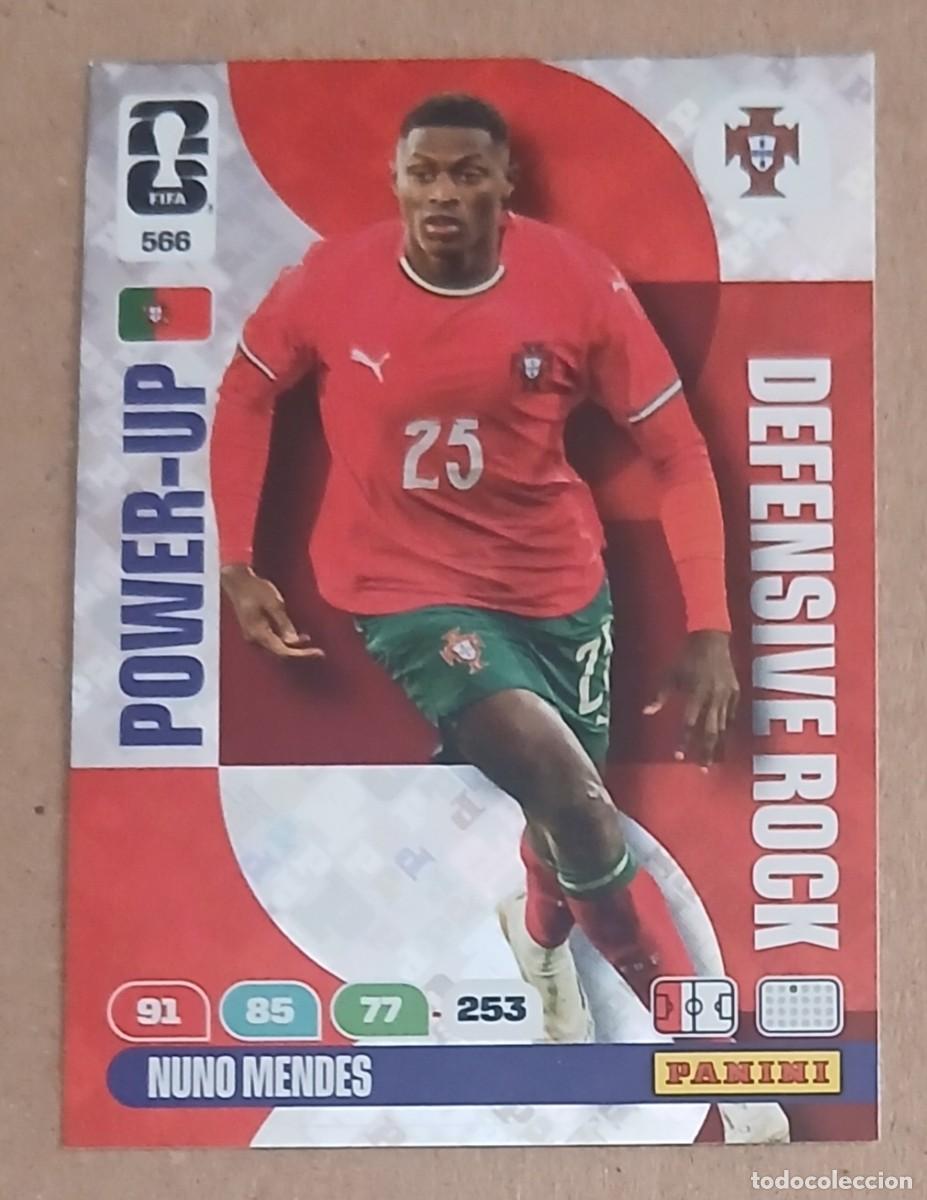 Cromos de Futebol: CROMO n&ordm; 566 NUNO MENDES PORTUGAL DEFENSIVE ROCK ADRENALYN XL FIFA WORLD CUP 2026E PANINI. Nuevo.