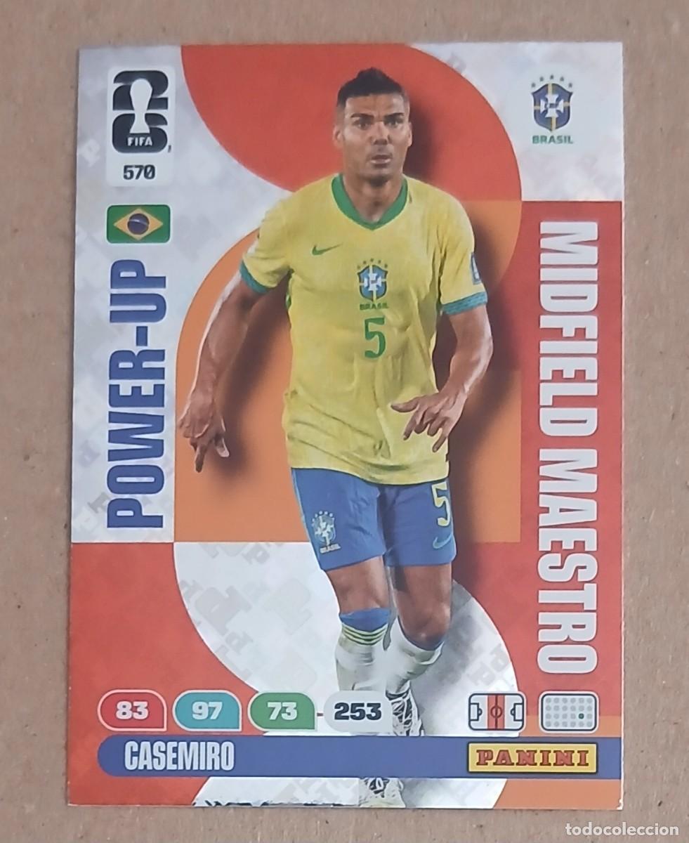 Cromos de f&uacute;tbol: CROMO n&ordm; 570 CASEMIRO BRASIL MAESTRO ADRENALYN XL FIFA WORLD CUP 2026E PANINI. Nuevo.