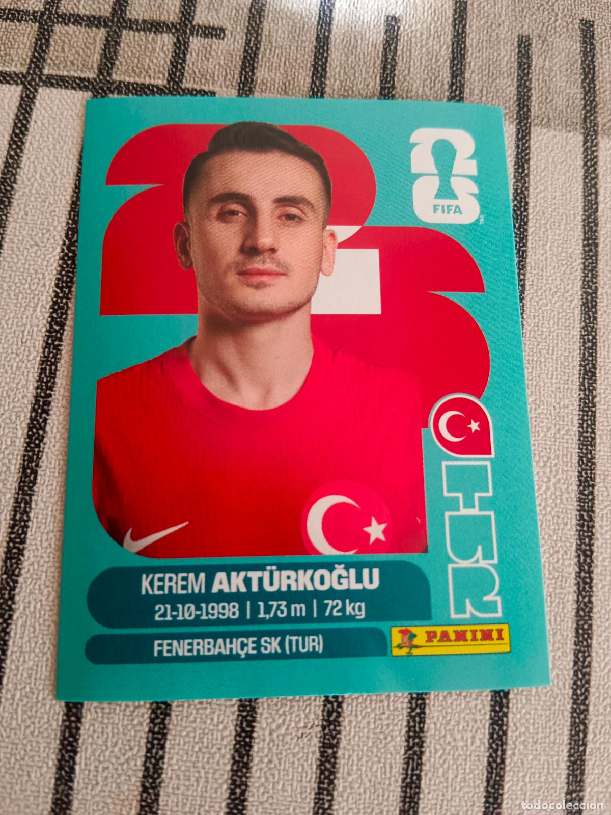 Cromos de f&uacute;tbol: MUNDIAL 2026 ESTADOS UNIDOS USA MEXICO MEJICO CANADA TUR 19 TUR19 KEREM AKTURKOGLU TURQUIA FIFA