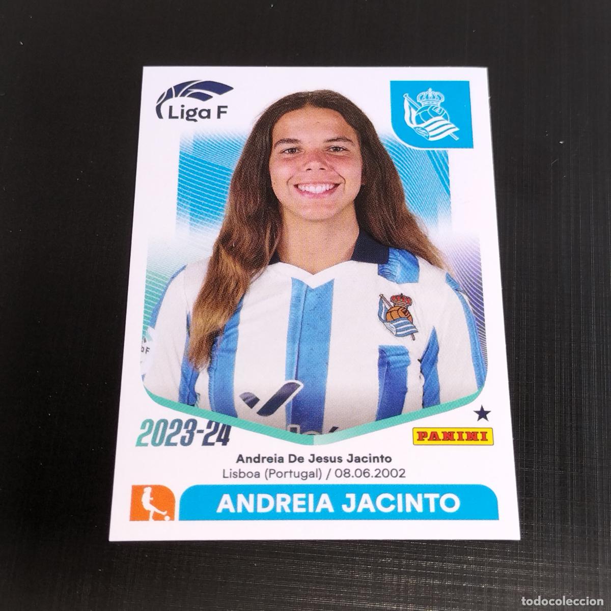 Cromos de f&uacute;tbol: N&ordm; 234 ANDREIA JACINTO REAL SOCIEDAD CROMOS LIGA F FEMENINA PANINI 2023 2024 23 24