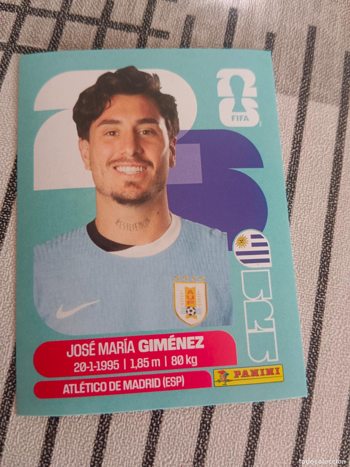 Figurine di Calcio: MUNDIAL 2026 ESTADOS UNIDOS USA MEXICO MEJICO CANADA URU 5 URU5 JOSE MARIA GIMENEZ URUGUAY FIFA