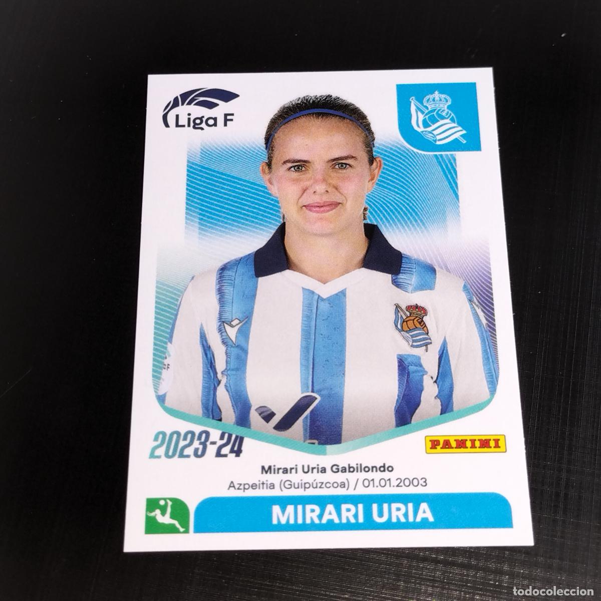 Figurine di Calcio: N&ordm; 238 MIRARI URIA REAL SOCIEDAD CROMOS LIGA F FEMENINA PANINI 2023 2024 23 24