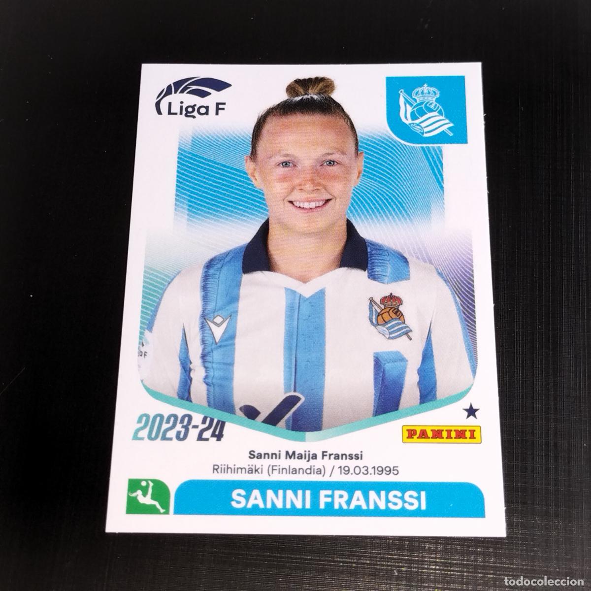 Figurine di Calcio: N&ordm; 239 SANNI FRANSSI REAL SOCIEDAD CROMOS LIGA F FEMENINA PANINI 2023 2024 23 24