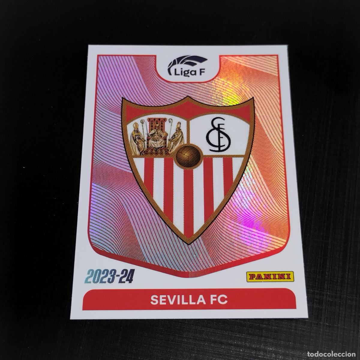 Fu&szlig;ball-Sticker: N&ordm; 242 ESCUDO LOGO SEVILLA CROMOS LIGA F FEMENINA PANINI 2023 2024 23 24