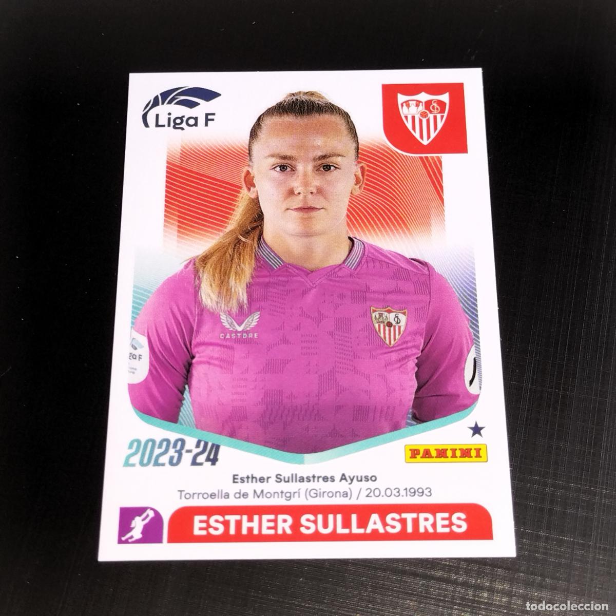 Fu&szlig;ball-Sticker: N&ordm; 244 ESTHER SULLASTRES SEVILLA CROMOS LIGA F FEMENINA PANINI 2023 2024 23 24