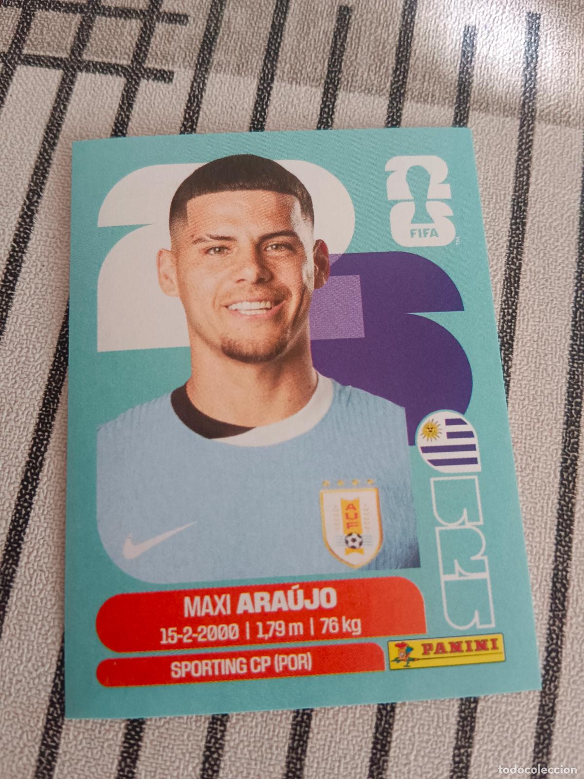 Fu&szlig;ball-Sticker: MUNDIAL 2026 ESTADOS UNIDOS USA MEXICO MEJICO CANADA URU 16 URU16 MAXI ARAUJO URUGUAY FIFA