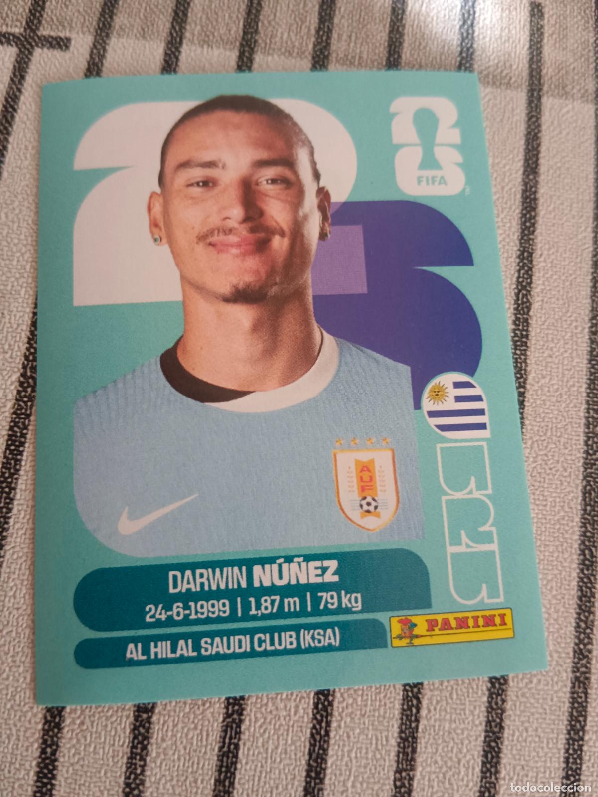 Fu&szlig;ball-Sticker: MUNDIAL 2026 ESTADOS UNIDOS USA MEXICO MEJICO CANADA URU 17 URU17 DARWIN NU&Ntilde;EZ URUGUAY FIFA