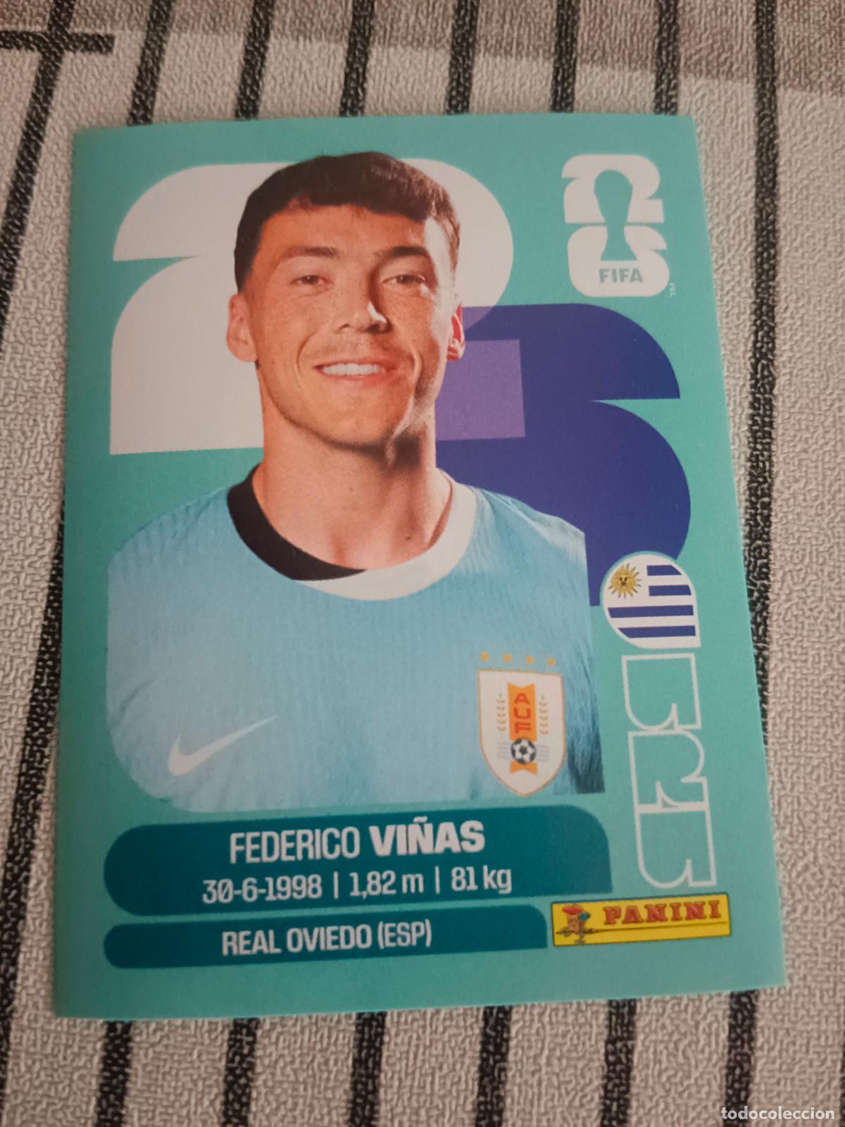 Cromos de Futebol: MUNDIAL 2026 ESTADOS UNIDOS USA MEXICO MEJICO CANADA URU 18 URU18 FEREDICO VI&Ntilde;AS URUGUAY FIFA