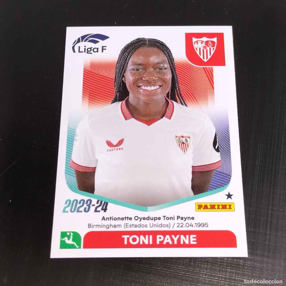 Football Stickers: N&ordm; 258 TONI PAYNE SEVILLA CROMOS LIGA F FEMENINA PANINI 2023 2024 23 24