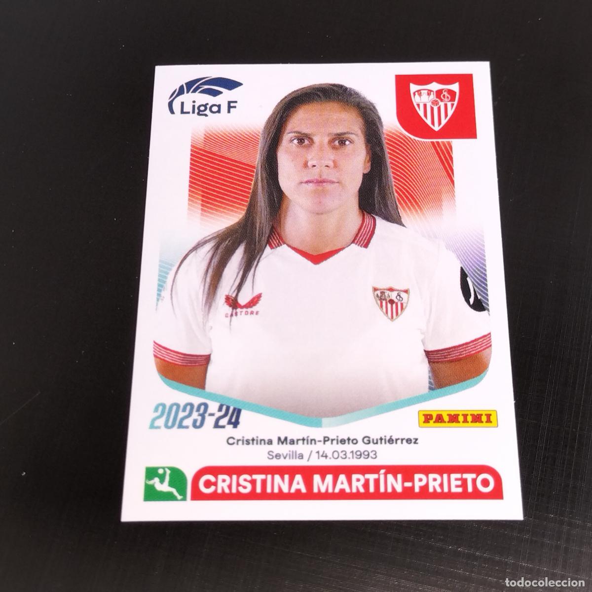 Cromos de f&uacute;tbol: N&ordm; 259 CRISTINA MARTIN-PRIETO SEVILLA CROMOS LIGA F FEMENINA PANINI 2023 2024 23 24