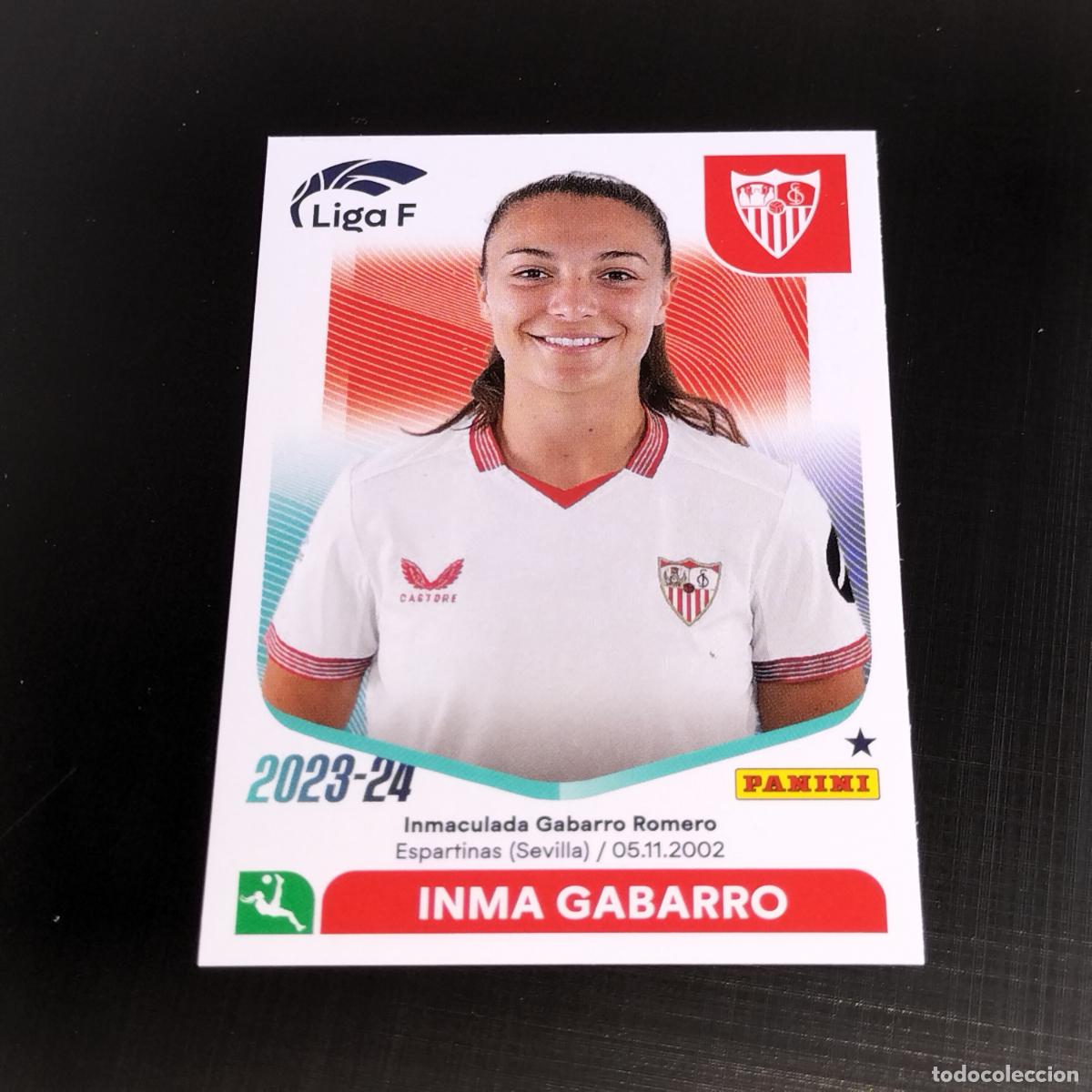 Cromos de f&uacute;tbol: N&ordm; 261 INMA GABARRO SEVILLA CROMOS LIGA F FEMENINA PANINI 2023 2024 23 24