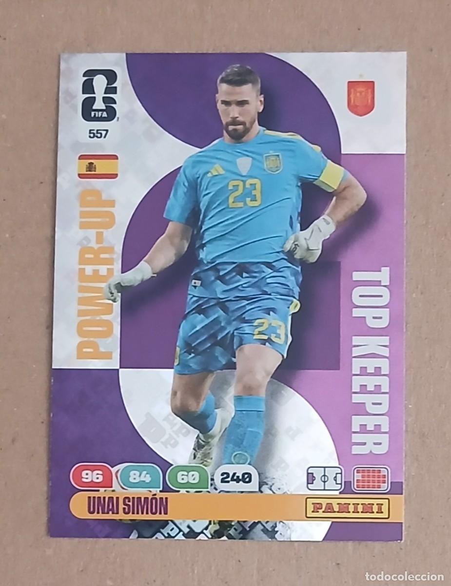 Cromos de f&uacute;tbol: CROMO n&ordm; 557 UNAI SIM&Oacute;N ESPA&Ntilde;A TOP KEEPER ADRENALYN XL FIFA WORLD CUP 2026E PANINI. Nuevo.