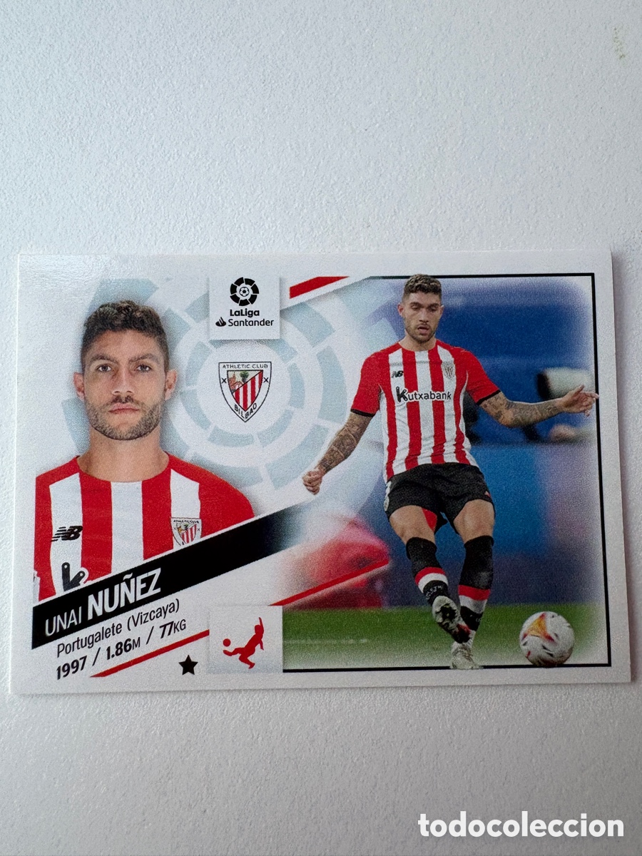 Football Stickers: Cromo Unai N&uacute;&ntilde;ez Athletic Club de Bilbao 8B Panini Liga Este 2022-23
