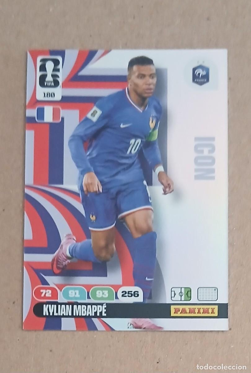 Cromos de f&uacute;tbol: CROMO n&ordm; 180 KYLIAN MBAPP&Eacute; FRANCIA ICON ADRENALYN XL FIFA WORLD CUP 2026E PANINI. Nuevo.