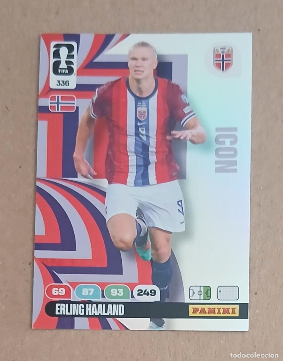Cromos de f&uacute;tbol: CROMO n&ordm; 336 ERLING HAALAND NORUEGA ICON ADRENALYN XL FIFA WORLD CUP 2026E PANINI. Nuevo.